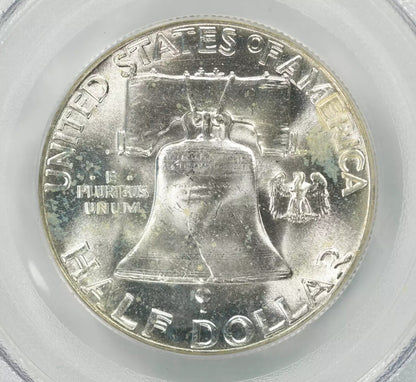 1953 FRANKLIN HALF DOLLAR 50C PCGS MS 65 FBL MINT UNC - FULL BELL LINES (543)