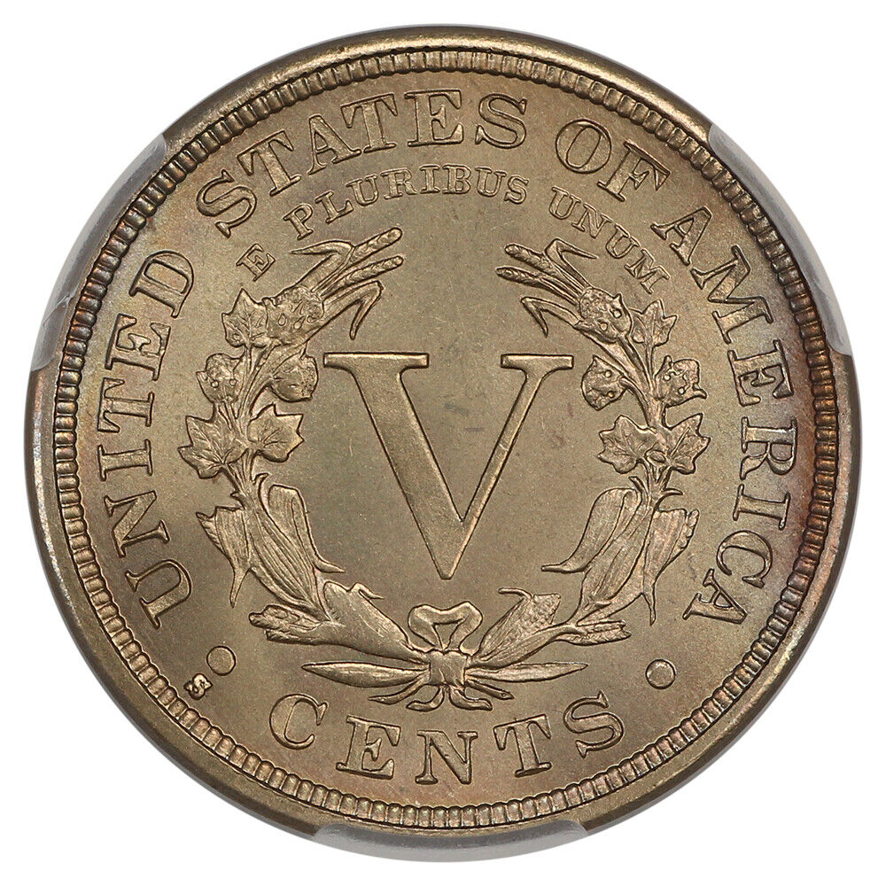 1912-S 5C CACG MS66+ ex: D.L. Hansen - Liberty Nickel