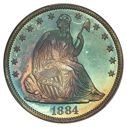 1884 50C CACG PR67CAM ex: D.L. Hansen - Liberty Seated Half Dollar