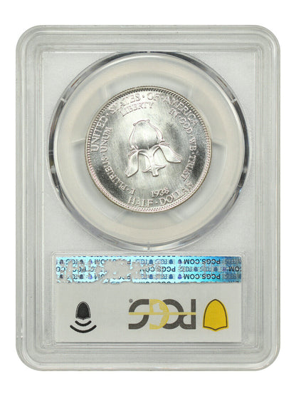 1938 50C New Rochelle PCGS/CAC SP66 - Classic Silver Commemorative