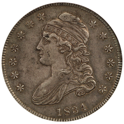 1834 50c NGC AU55 (Large Date, Large Letter)