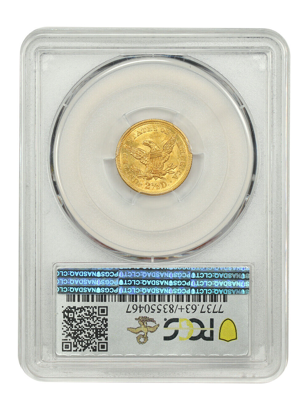 1845 $2.50 PCGS MS63+ ex: D.L. Hansen - Liberty Head $2.5