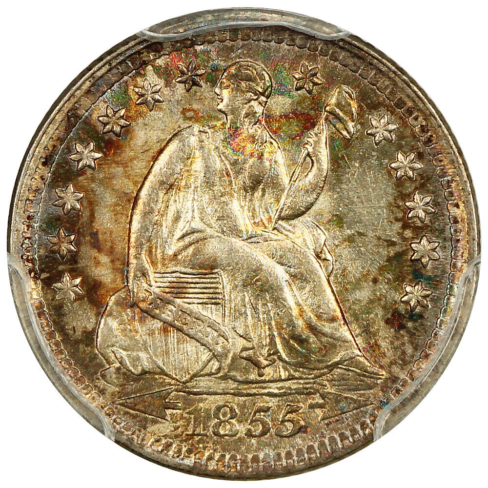 1855 H10C PCGS MS66+ (Arrows) ex: D.L. Hansen