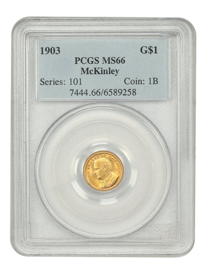 1903 G$1 McKinley PCGS MS66 - Classic Gold Commemorative