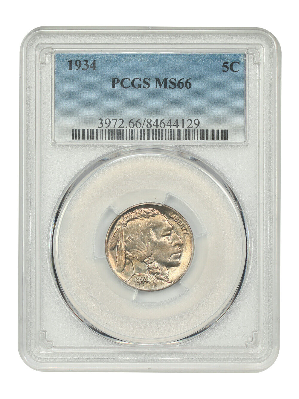 1934 5C PCGS MS66 - Buffalo Nickel