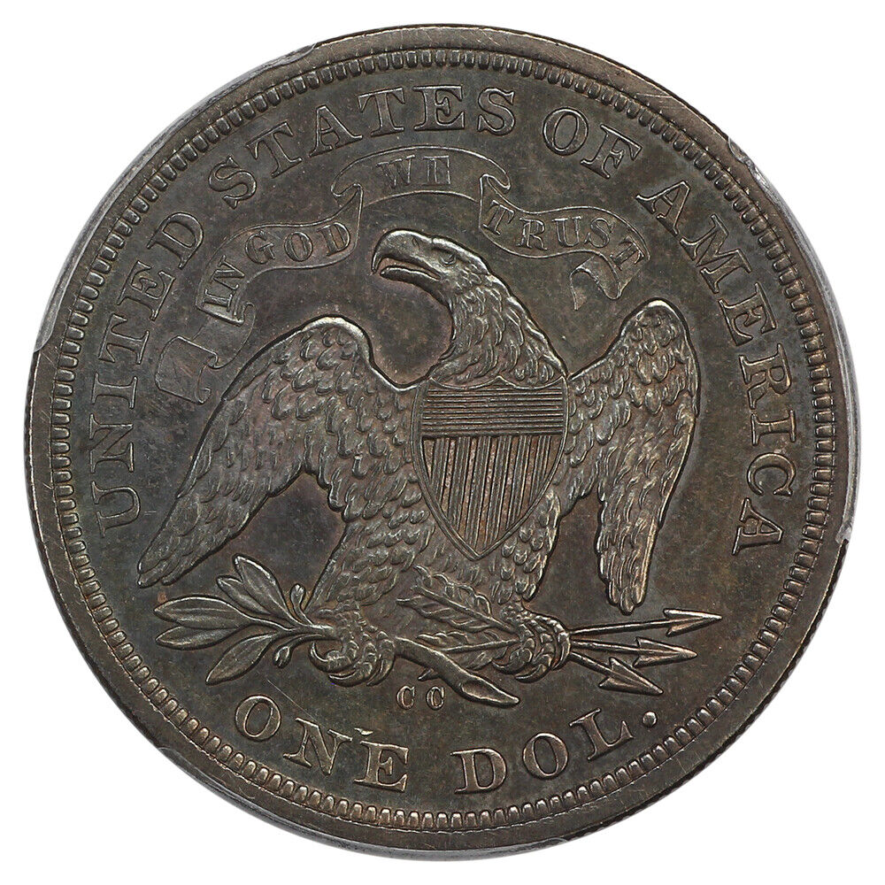 1870-CC $1 PCGS MS63 ex: D.L. Hansen