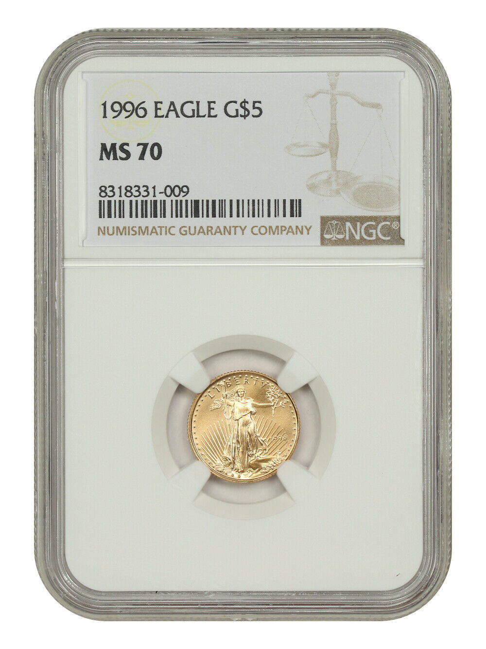 1996 $5 Gold Eagle NGC MS70 - $5 Gold Eagles