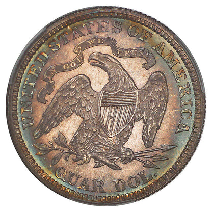 1876 25C CACG PR67+ ex: D.L. Hansen/Simpson - Liberty Seated Quarter