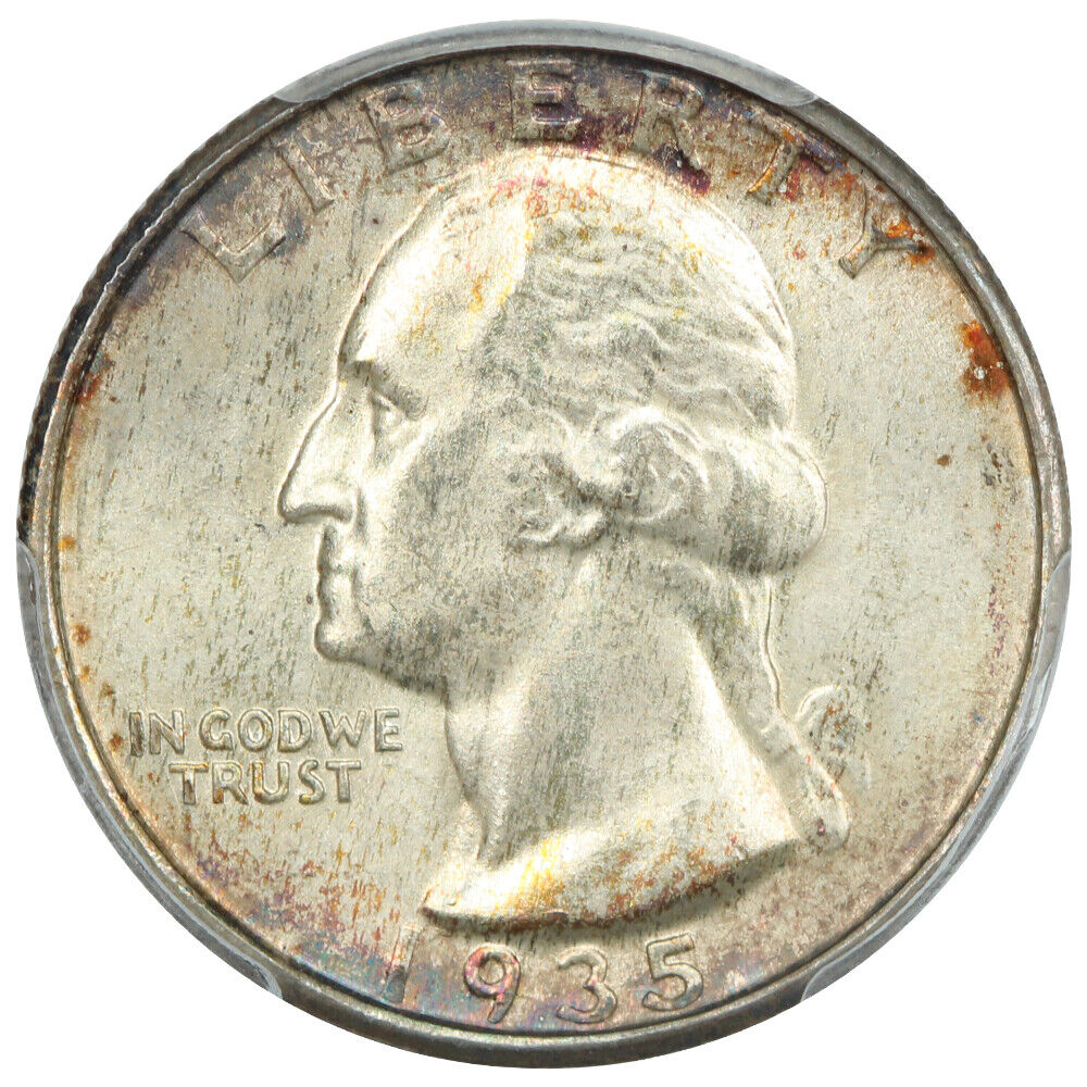 1935-D 25C PCGS MS67 ex: D.L. Hansen - Washington Quarter - Smei-Key Date