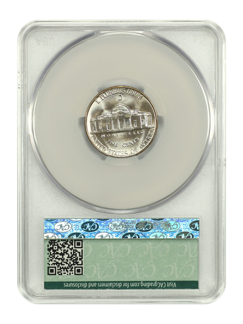 1943-D 5C CACG MS64 - Jefferson Nickel