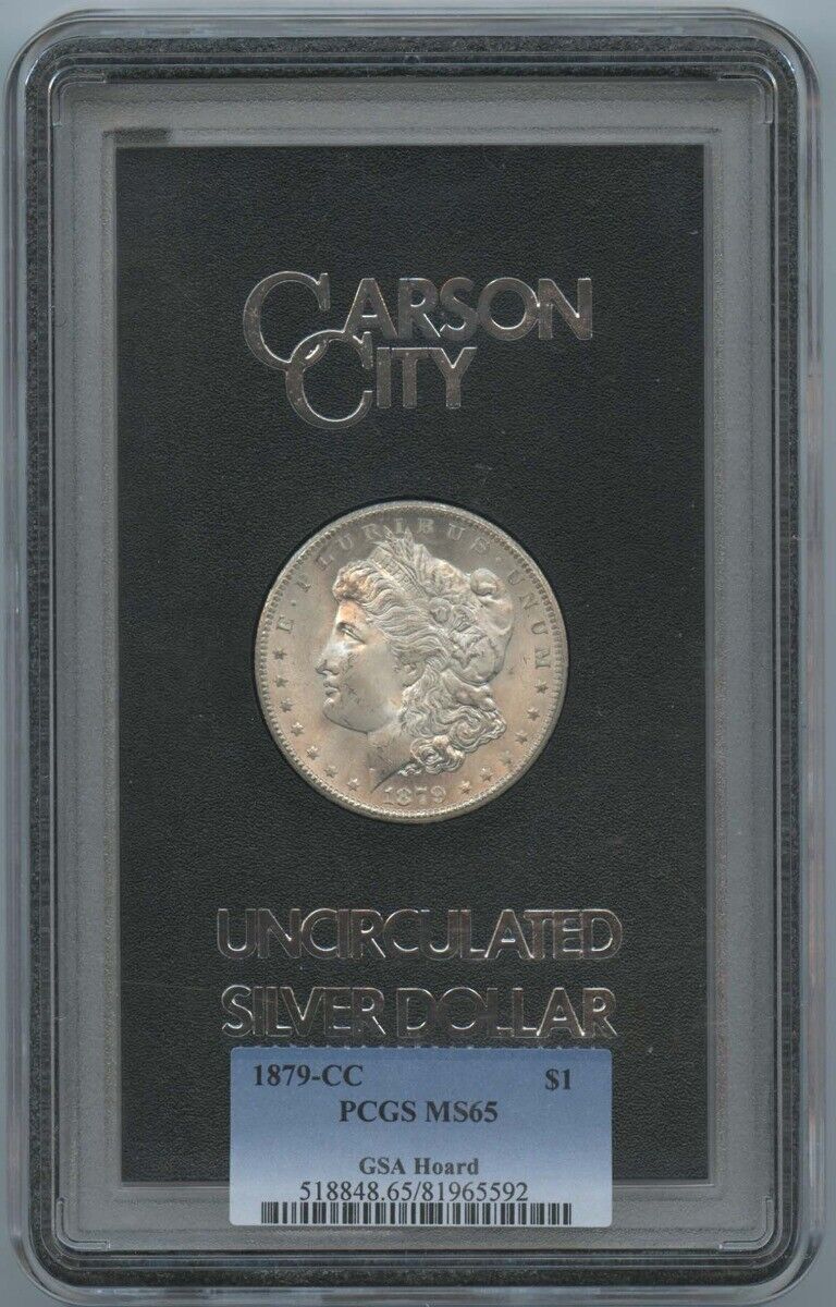 1879-CC Morgan Dollar GSA Hoard S$1 PCGS MS65