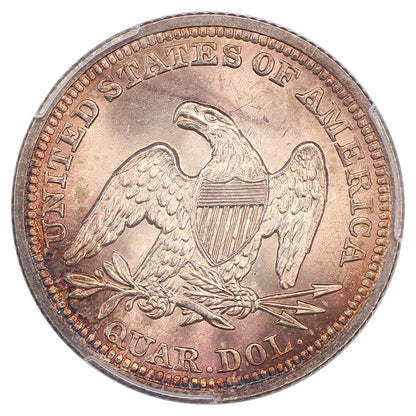 1855 25C PCGS MS66 (Arrows) ex: D.L. Hansen