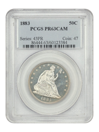 1883 50C PCGS PR63CAM - Liberty Seated Half Dollar