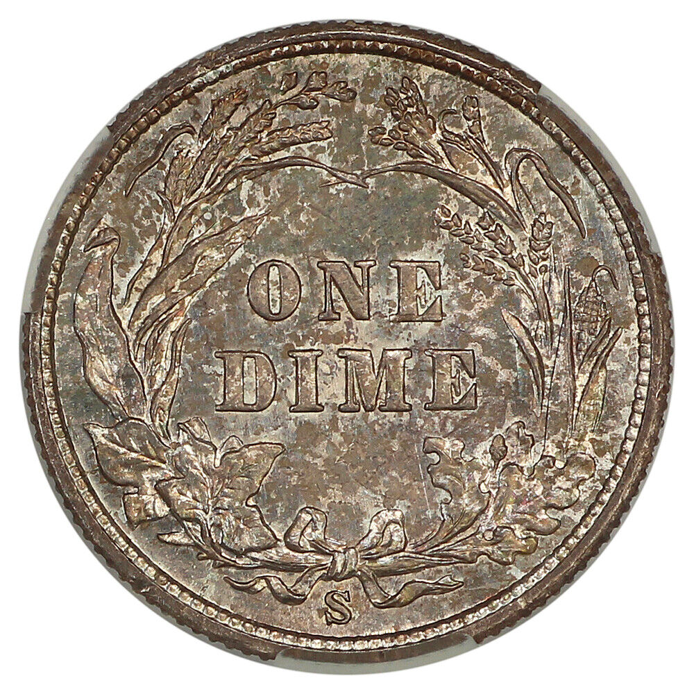 1904-S 10C CACG MS66+ ex: D.L. Hansen  - Barber Dime