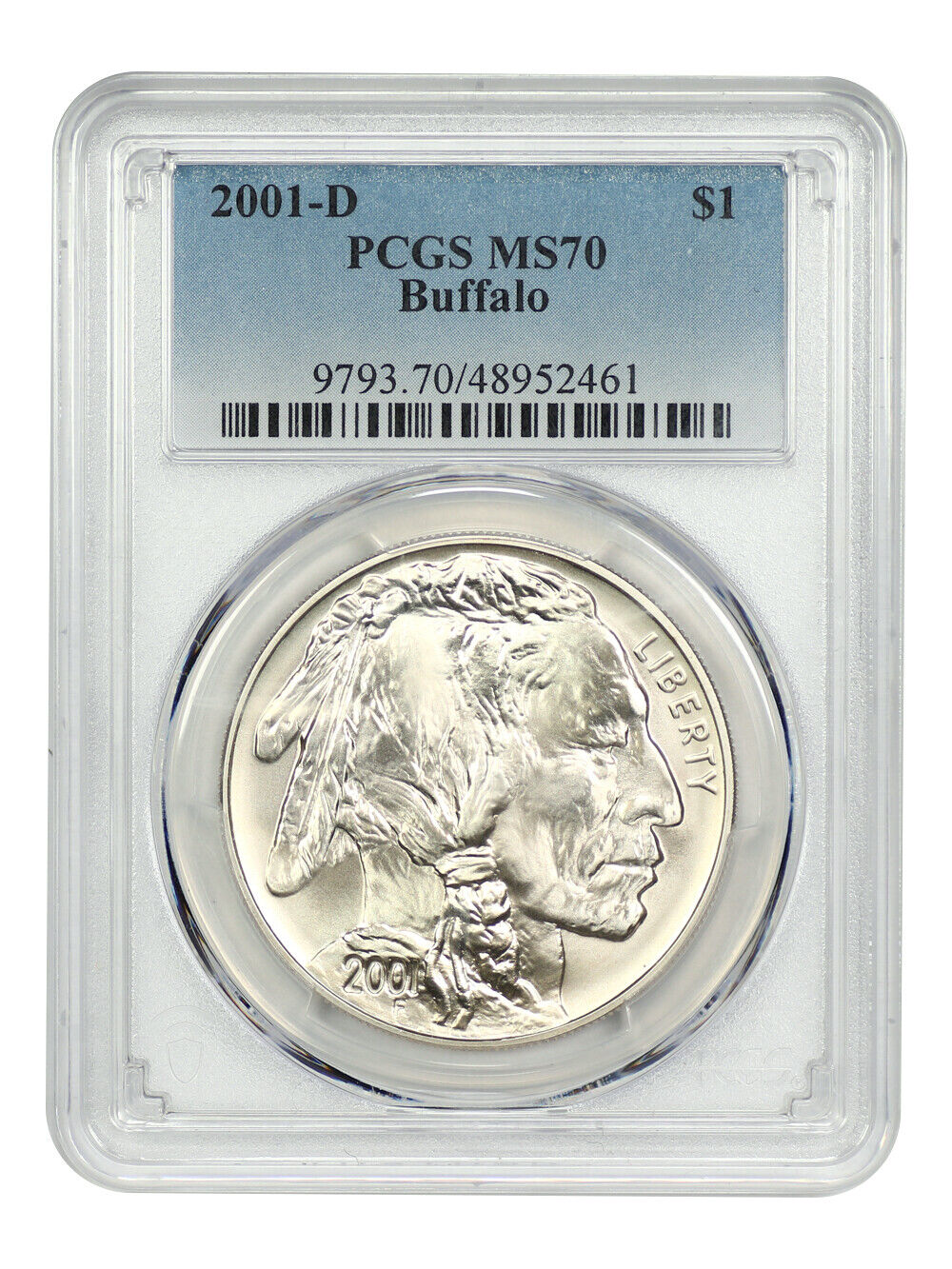 2001-D $1 Buffalo PCGS MS70