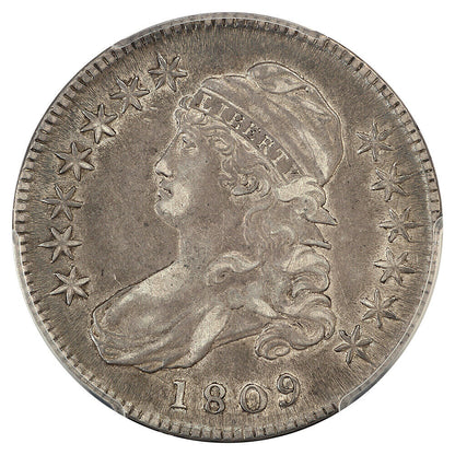 1809 50C PCGS/CAC XF40 - Capped Bust Half Dollar