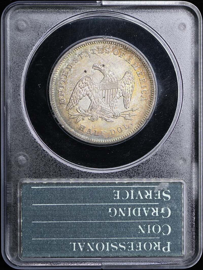 1839 50C Drapery Liberty Seated Half Dollar PCGS MS64 (CAC) Rattler