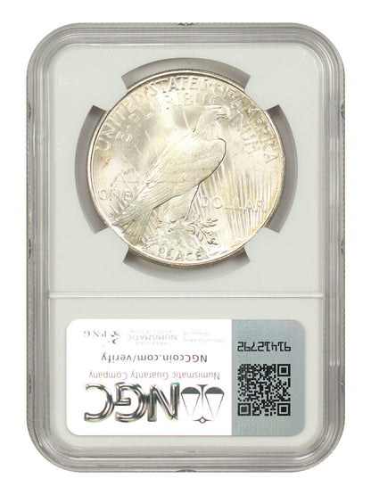 1924-S $1 NGC MS64+ - Peace Dollar - Better Date from San Francisco