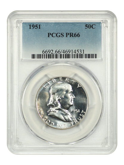 1951 50C PCGS PR66 - Franklin Half Dollar