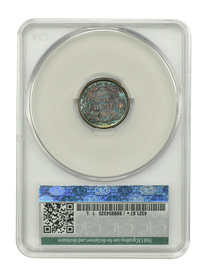 1892 10C CACG MS67+ ex: D.L. Hansen - Barber Dime