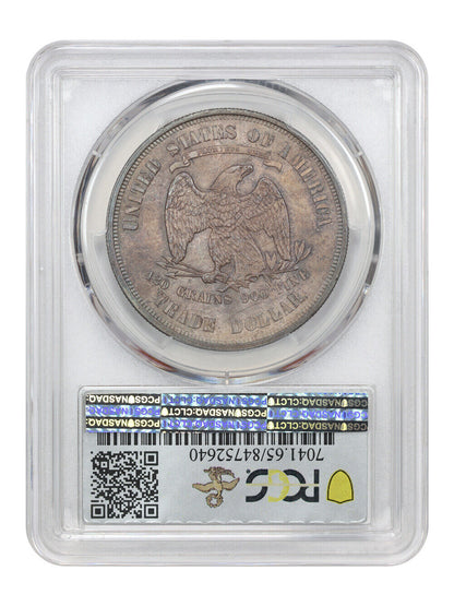 1876 Trade $1 PCGS MS65 ex: D.L. Hansen