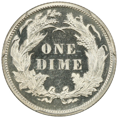 1889 10C PCGS/CAC PR67+CAM ex: D.L. Hansen