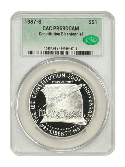 1987-S $1 Constitution CACG PR69DCAM - $1 (Silver)