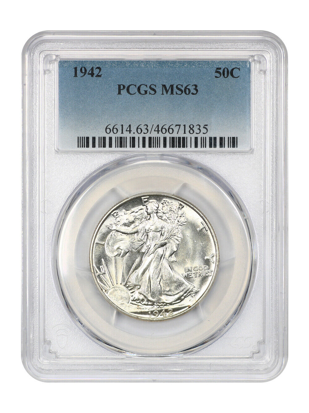 1942 50C PCGS MS63