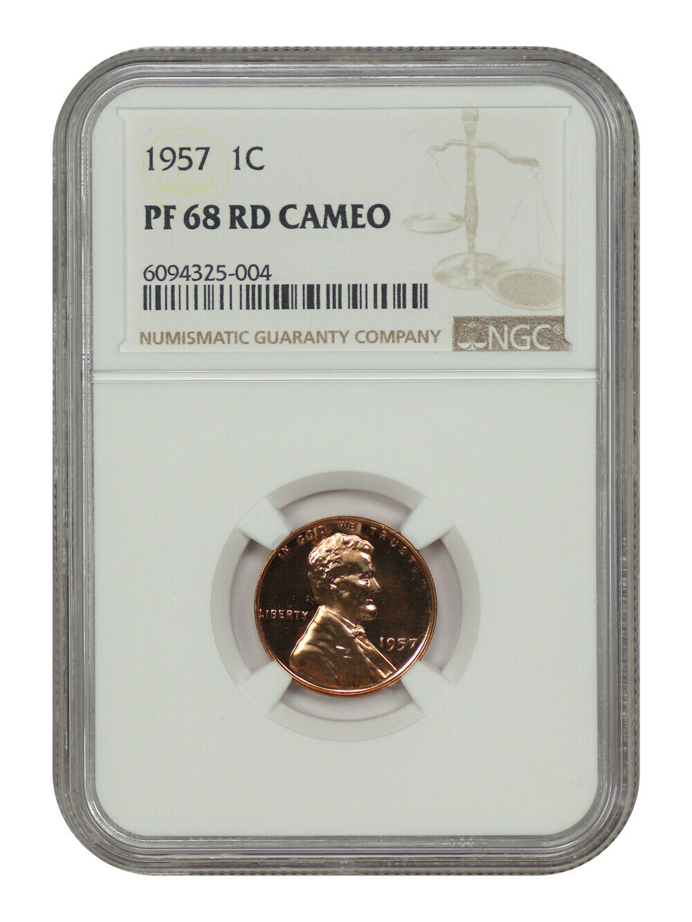 1957 1C NGC PR68RDCAM - Lincoln Cent (Wheat Reverse) - Tough in Cameo