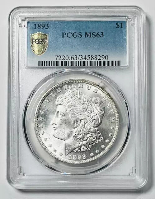 1893 P Morgan Silver Dollar PCGS MS-63