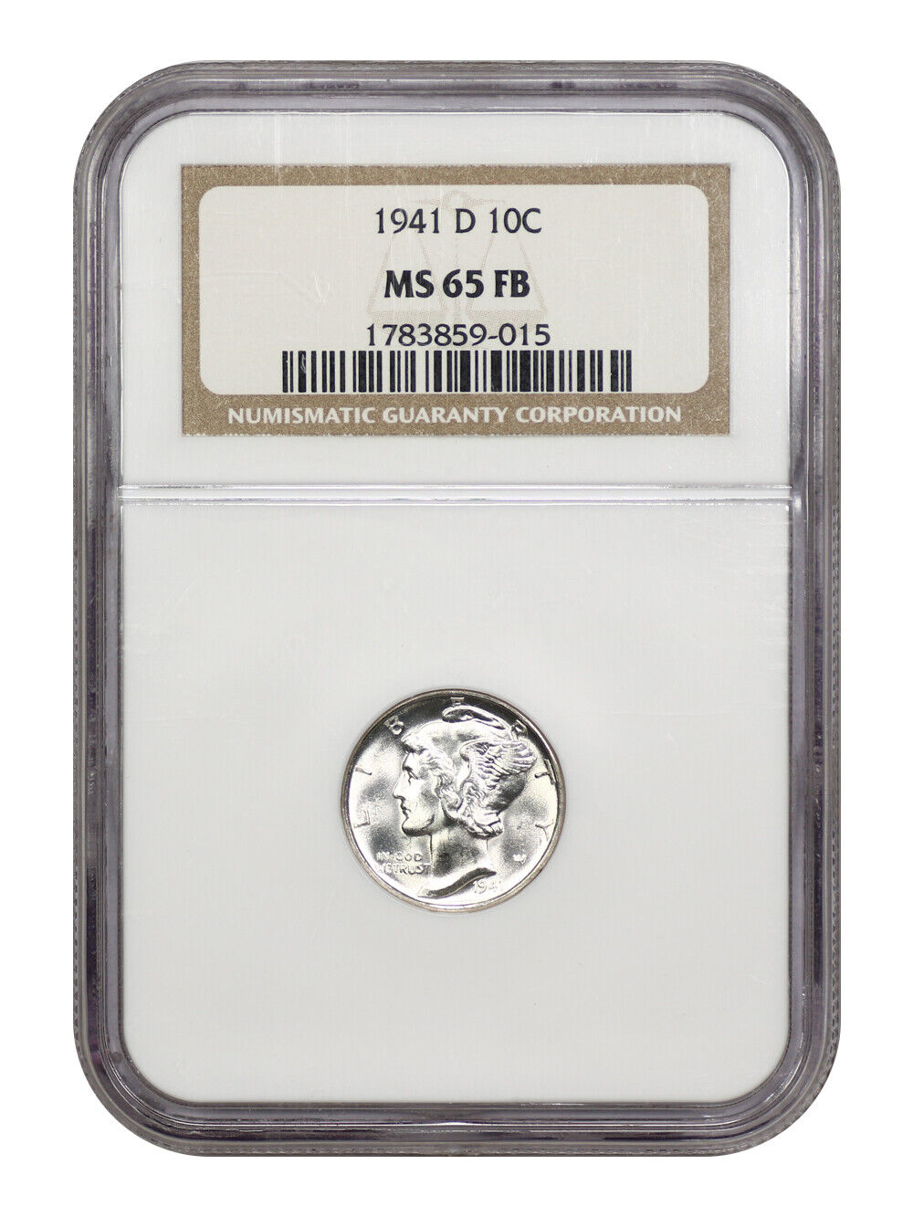 1941-D 10C NGC MS65FB