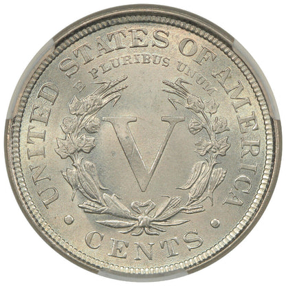 1901 5C CACG MS66+ ex: D.L. Hansen - Liberty Nickel