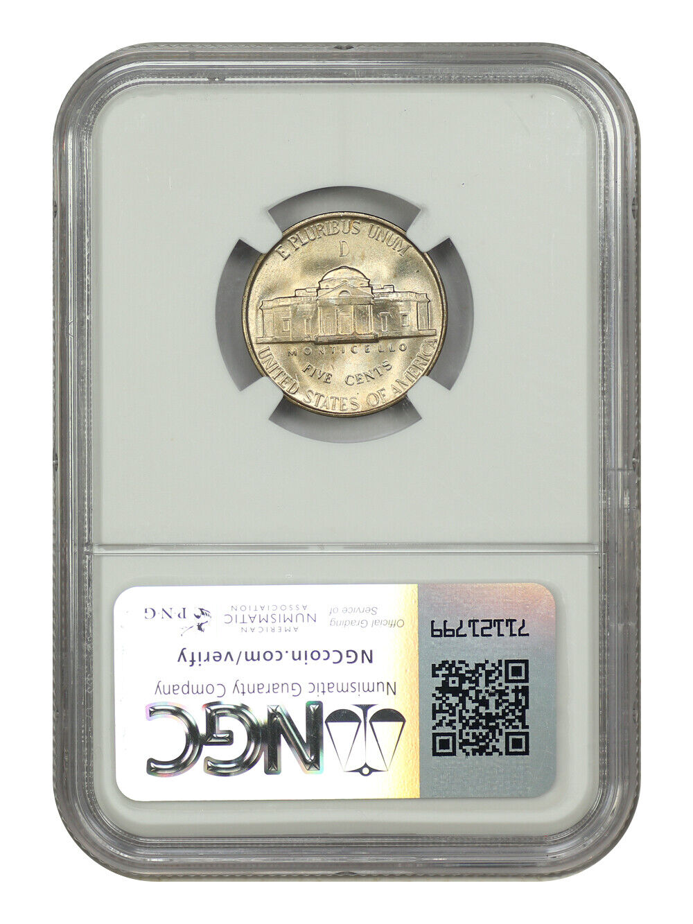 1944-D 5C NGC MS67 - Jefferson Nickel