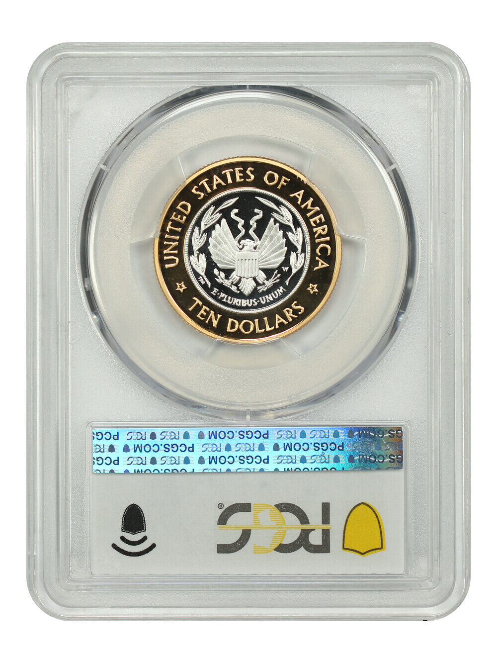 2000-W $10 Library of Congress PCGS PR69DCAM (Bimetallic)