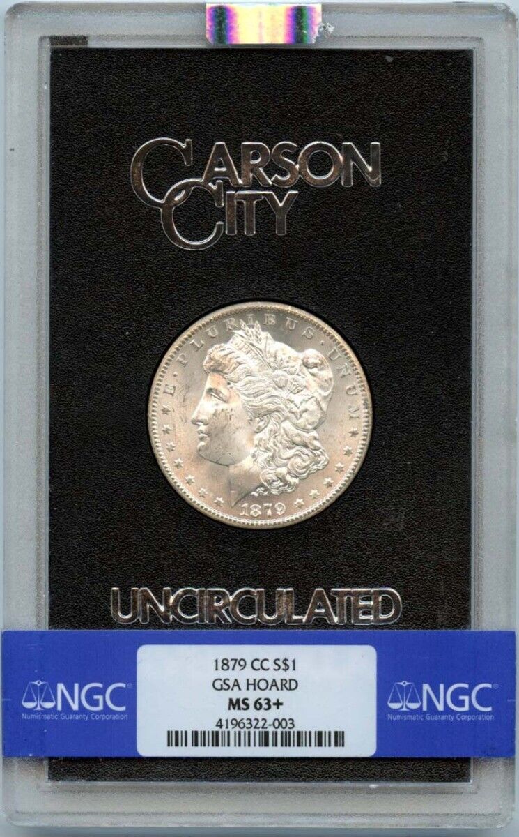 1879-CC Morgan Dollar GSA HOARD S$1 NGC MS63+