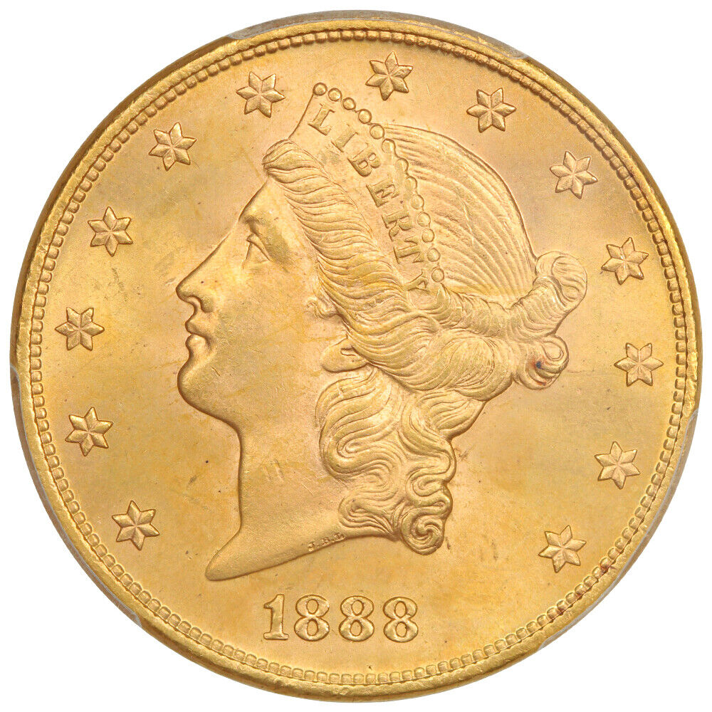 1888 $20 PCGS MS63 ex: D.L. Hansen/AWA - Liberty Head $20