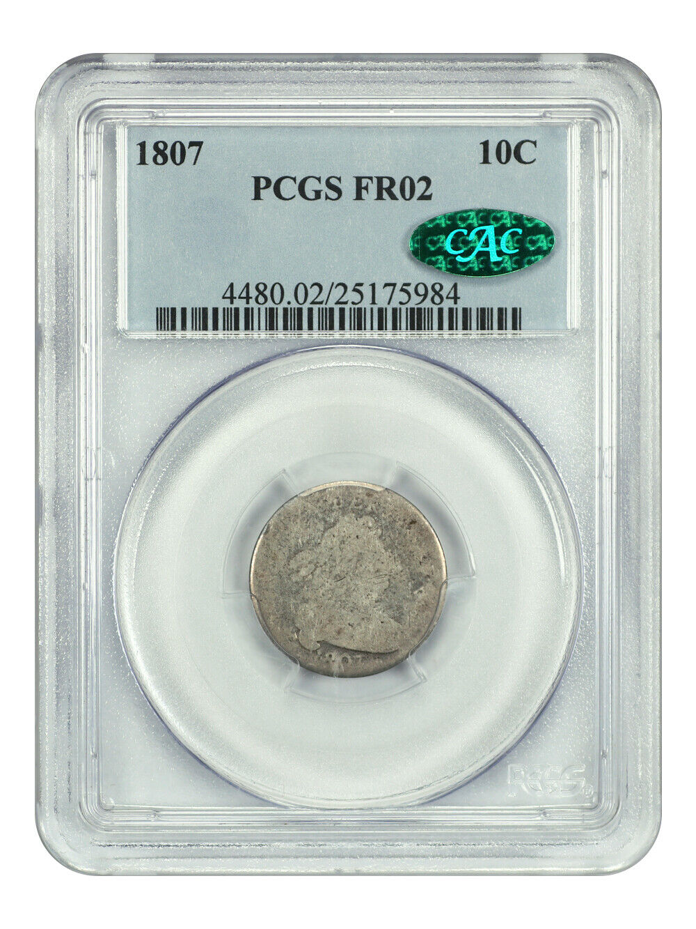 1807 10C PCGS/CAC FR2