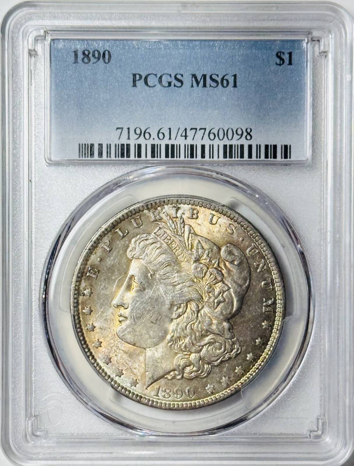 1890 P Morgan Silver Dollar PCGS MS-62