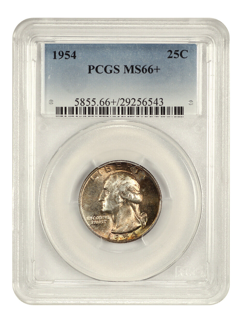 1954 25c PCGS MS66+