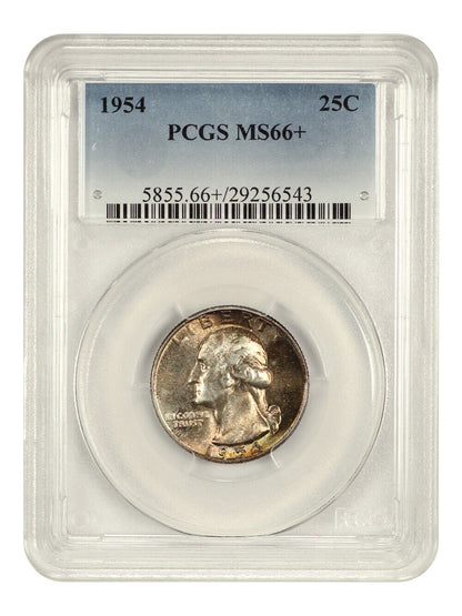 1954 25c PCGS MS66+