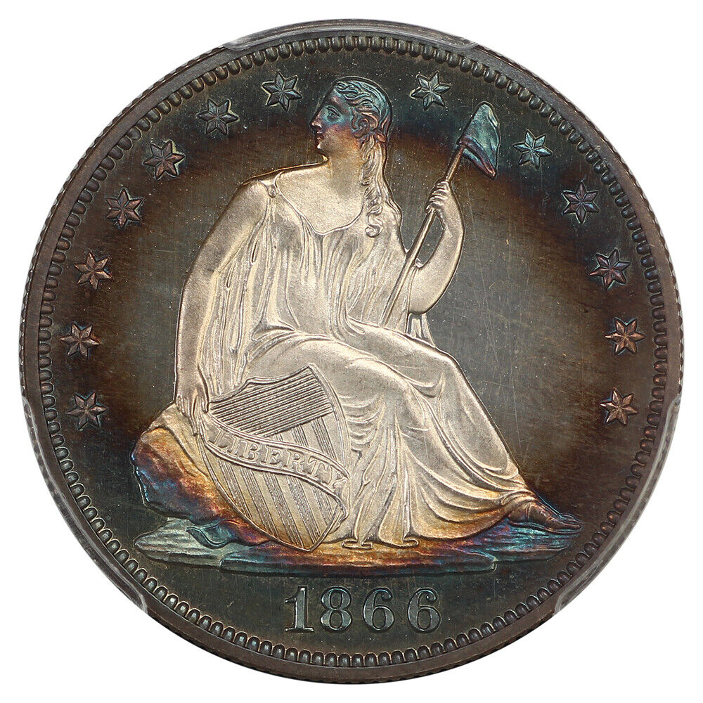 1866 50C PCGS PR66+CAM (Motto) ex: D.L. Hansen/Benson/Chrismor