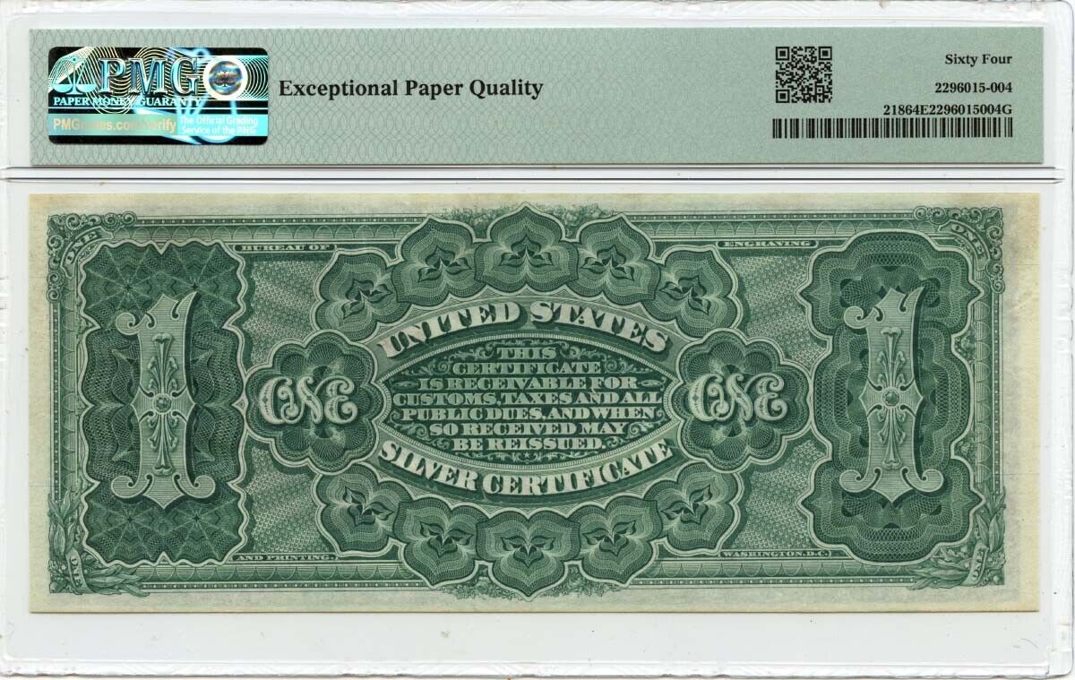 1886 $1 Silver Certificate Martha Washinton Fr# 218 PMG CH64 EPQ