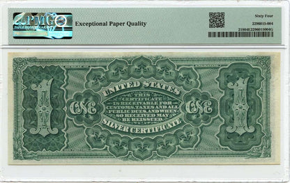 1886 $1 Silver Certificate Martha Washinton Fr# 218 PMG CH64 EPQ