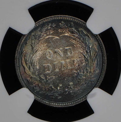 1895 Barber Dime 10C NGC MS66