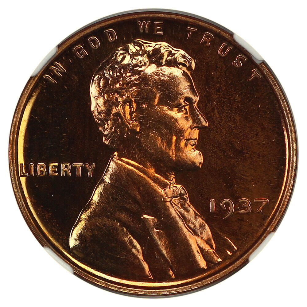 1937 1C NGC PR67+RD - Lincoln Cent (Wheat Reverse)