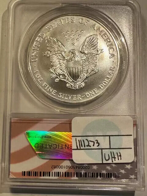 1997/1996 Silver Eagle ANACS MS-70 Pre-Strike