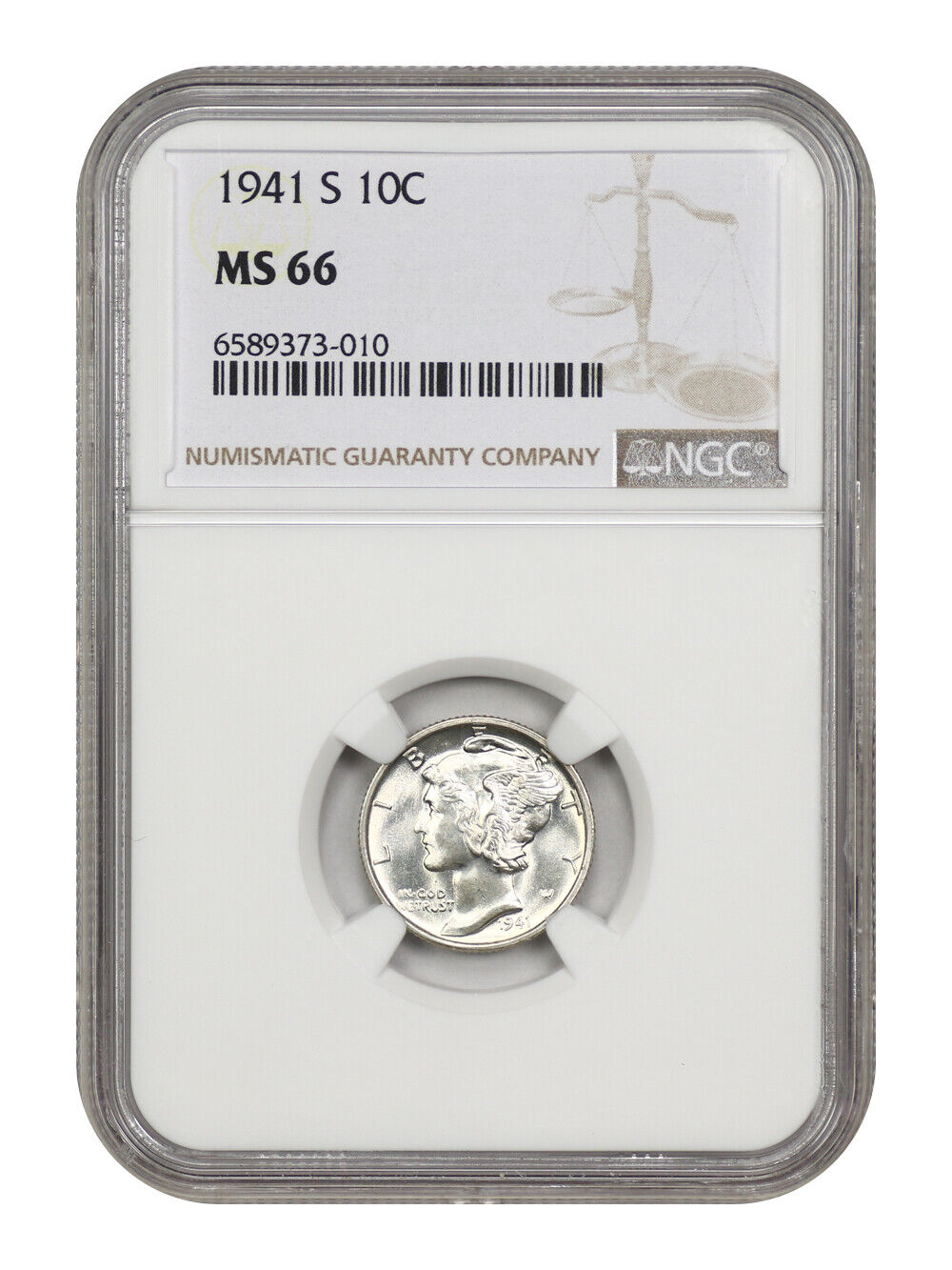 1941-S 10C NGC MS66