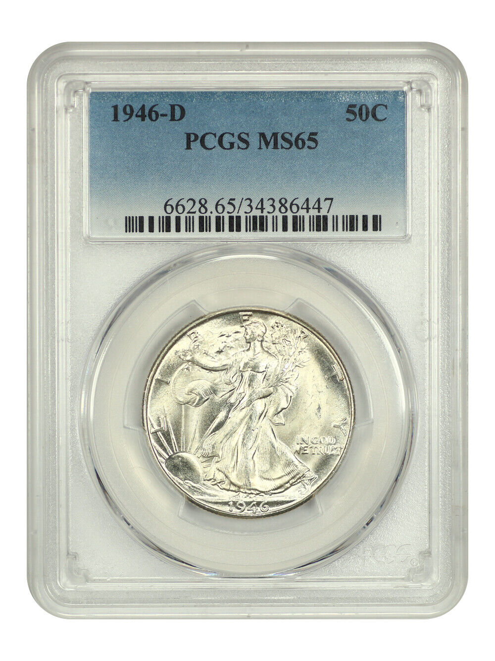 1946-D 50C PCGS MS65 - Walking Liberty Half Dollar