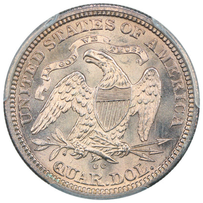 1876-CC 25C PCGS MS65 ex: D.L. Hansen