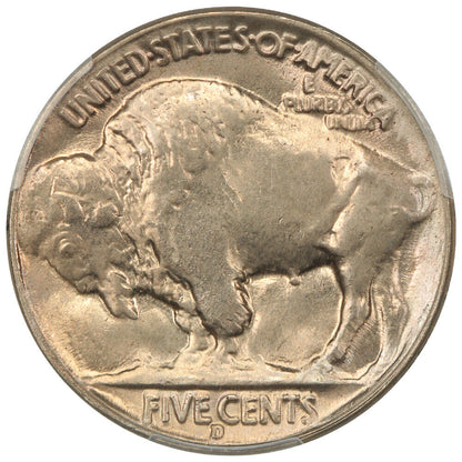 1935-D 5C PCGS MS66 - Buffalo Nickel